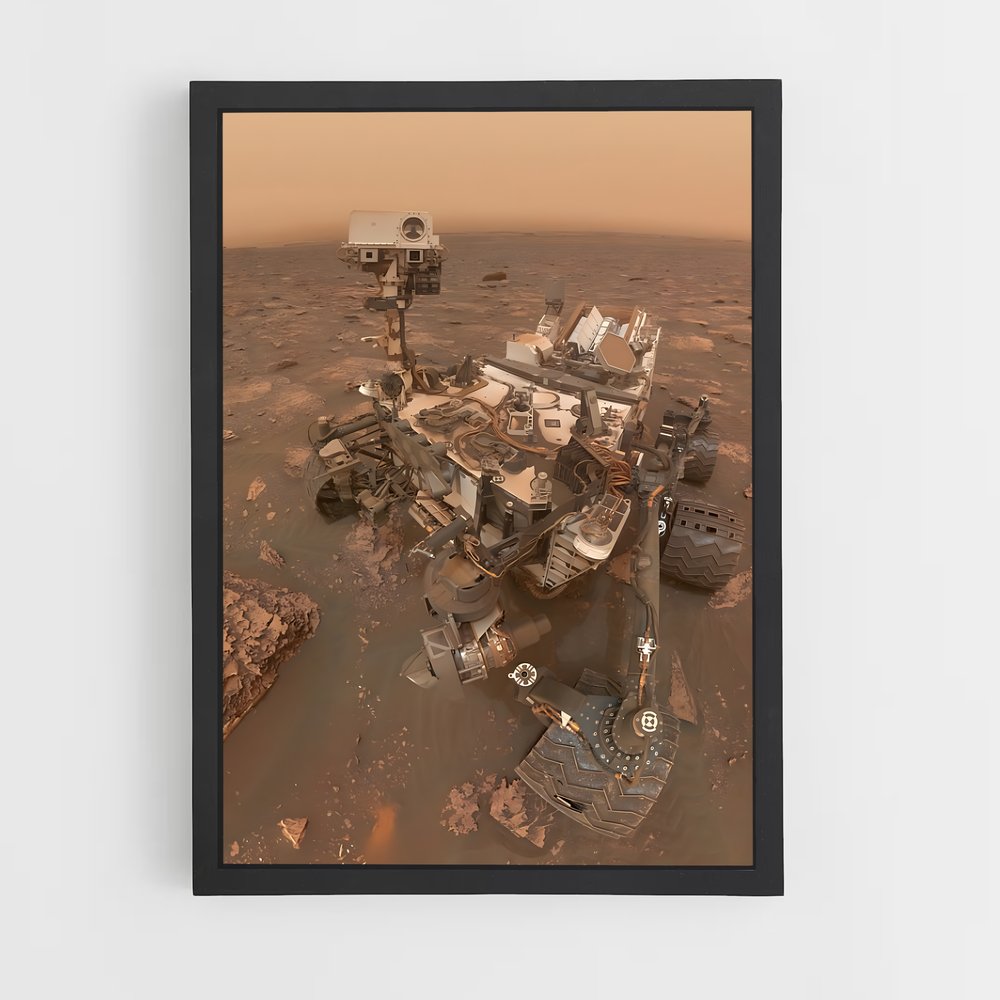 Poster Curiosity en Mission – affiche Astronomie (vue 2)